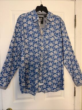English Laundry by Christopher Wicks Blue & White Floral Button-up